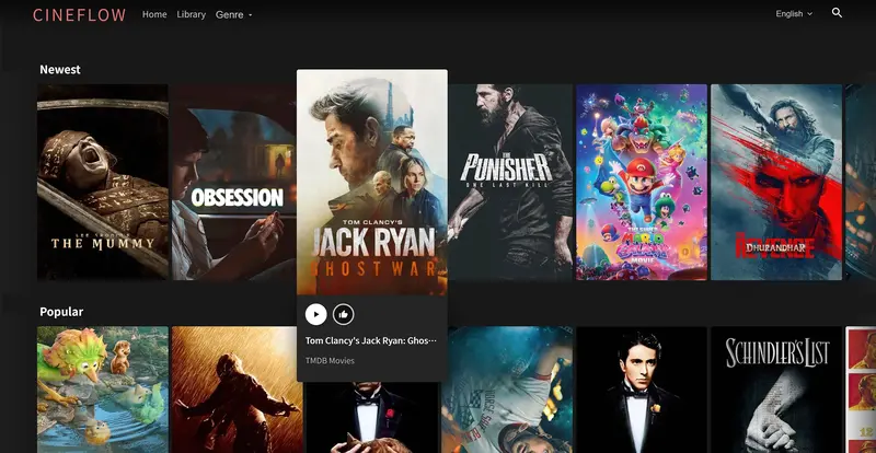 CineFlow - Immersive Video Streaming & Cinema Template