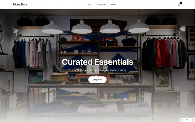 MonaCommerce - Full-Stack Nuxt 3 E-Commerce Engine
